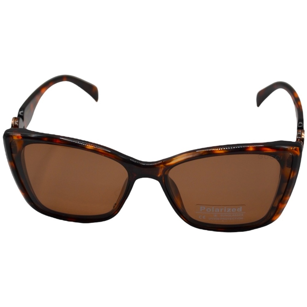 Gucci Women’s Sunglasses | Brown Tortoise Frame | Polarized Brown Lens | Italy - Picture 13 of 14